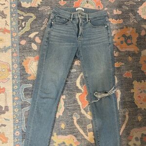 Loft light skinny jeans size 4 high waisted